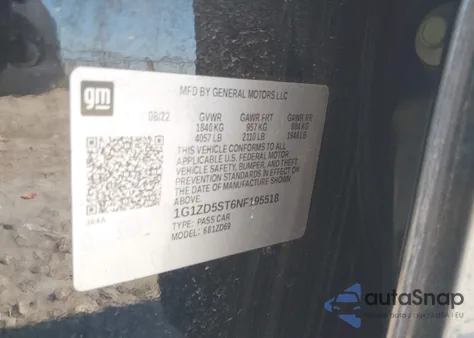 2022 Chevrolet Malibu Fwd Lt from USA, damaged, VIN 1G1ZD5ST6NF195518